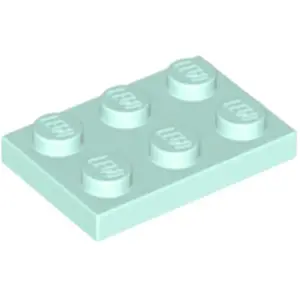 Lego® 2x3 plaques 3021 - 250 pièces Aqua clairVendu parkaufland