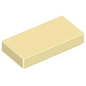 Lego® 1x2 carreaux 3069 - 100 pièces beige