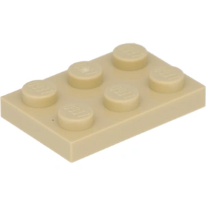 Lego® 2x3 plaques 3021 - 50 pièces beige pas cher
