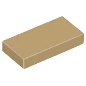 Lego® 1x2 carreaux 3069 - 50 pièces beige foncé pas cher