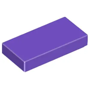 Lego® 1x2 tuiles 3069 - 250 pièces violet foncé pas cher