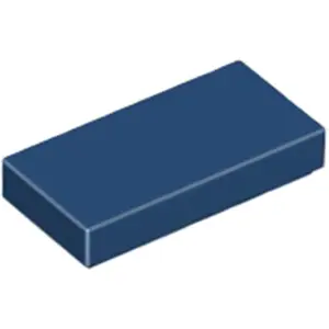 Lego® 1x2 carreaux 3069 - 50 pièces bleu foncé pas cher