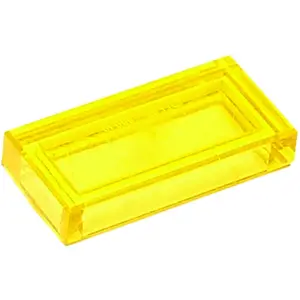 Lego® 1x2 carreaux 3069 - 1 pièce Trans - Jaune pas cher