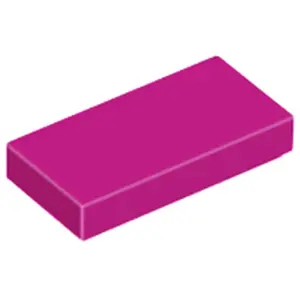 Lego® 1x2 carreaux 3069 - 1 pièce magenta pas cher