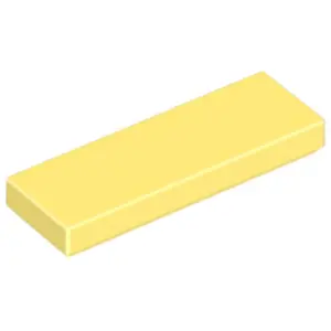 Lego® 1x3 carreaux 63864 - 10 pièces jaune clair pas cher