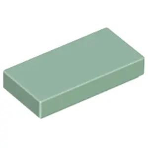 Lego® 1x2 carreaux 3069 - 50 pièces vert sable pas cher