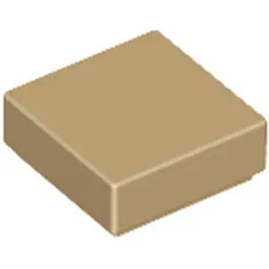 Lego® 1x1 carreaux 3070 - 250 pièces beige foncé pas cher