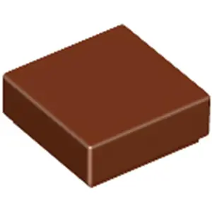 Lego® 1x1 carreaux 3070 - 1 pièce rouge-brun pas cher