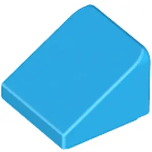 Lego® 1x1 brique inclinée 30° x 1 x 1 x 2/3 54200 - 1 pièce bleu azur ...Vendu parkaufland
