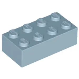 Lego® brique 2x4 3001 - 1 pièce bleu sable pas cher