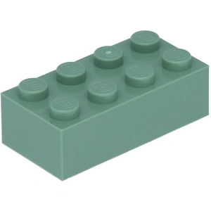 Lego® brique 2x4 3001 - 1 pièce vert sable pas cher