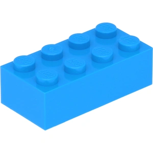 Lego® brique 2x4 3001 - 10 pièces bleu azur foncé