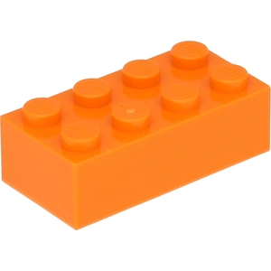 Lego® brique 2x4 3001 - 10 pièces orange pas cher
