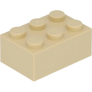 Lego® brique 2x3 3002 - 10 pièces beige pas cher