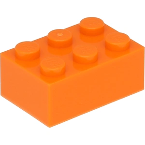 Lego® brique 2x3 3002 - 10 pièces orange pas cher