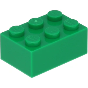 Lego® brique 2x3 3002 - 100 pièces vert pas cher