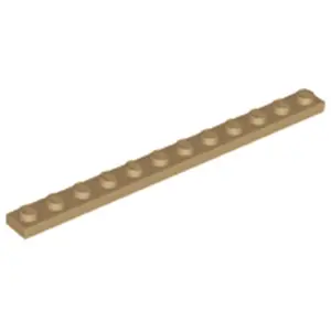 Lego® 1x12 plaques 60479 - 100 pièces beige foncéVendu parkaufland