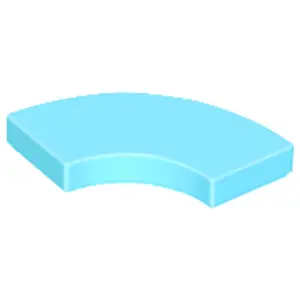 Lego® 2x2 carreaux coin rond 27925 - 50 pièces bleu azur moyenVendu parkaufland