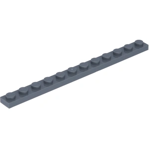 Lego® 1x12 plaques 60479 - 10 pièces gris bleuté foncé pas cher