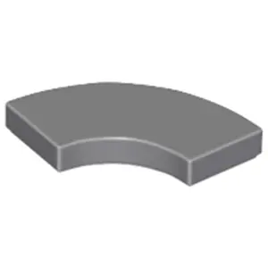 Lego® 2x2 carreaux coin rond 27925 - 50 pièces gris bleuté foncé pas cher