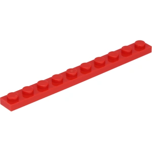 Lego® 1x10 panneaux 4477 - 1 pièce rouge pas cher