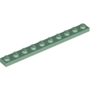 Lego® 1x10 plaques 4477 - 1 pièce vert sable pas cher