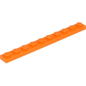 Lego® 1x10 panneaux 4477 - 1 pièce orange pas cher