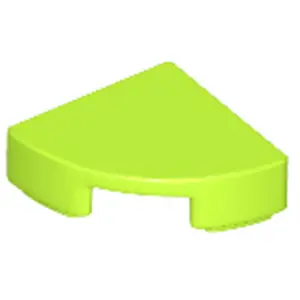 Lego® 1x1 carreaux coin rond 25269 - 50 pièces Lime pas cher