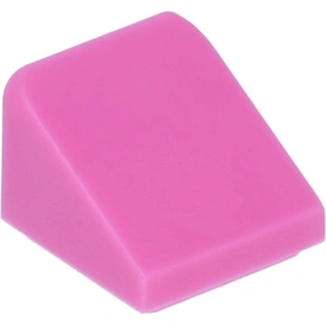 Lego® 1x1 brique inclinée 30° x 1 x 1 x 2/3 54200 - 100 pièces rose fo... pas cher