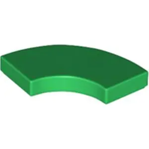 Lego® 2x2 carreaux coin rond 27925 - 100 pièces vert pas cher