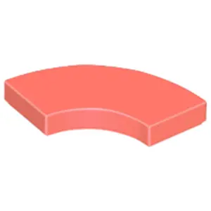 Lego® 2x2 carreaux coin rond 27925 - 100 pièces Coral pas cher