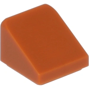 Lego® 1x1 brique inclinée 30° x 1 x 1 x 2/3 54200 - 50 pièces orange f... pas cher