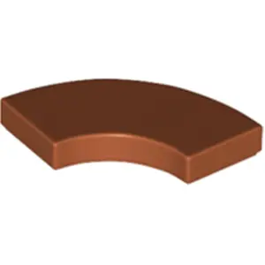 Lego® 2x2 carreaux coin rond 27925 - 100 pièces orange foncé pas cher