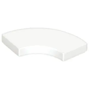 Lego® 2x2 carreaux coin rond 27925 - 250 pièces blanc pas cher