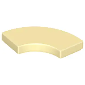 Lego® 2x2 carreaux coin rond 27925 - 250 pièces beige pas cher