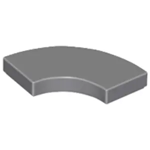 Lego® 2x2 carreaux coin rond 27925 - 1 pièce gris bleuâtre foncé pas cher