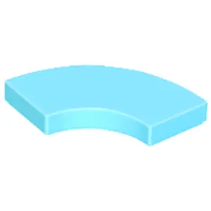 Lego® 2x2 carreaux coin rond 27925 - 10 pièces bleu azur moyenVendu parkaufland