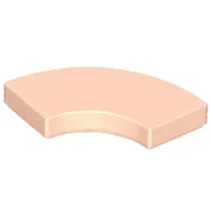 Lego® 2x2 carreaux coin rond 27925 - 1 pièce Nougat clair pas cher