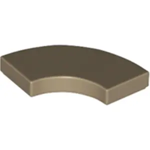 Lego® 2x2 carreaux coin rond 27925 - 10 pièces beige foncé pas cher