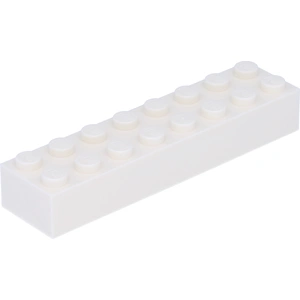Lego® brique 2x8 3007 - 50 pièces blanc pas cher