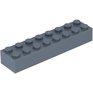 Lego® 2x8 brique 3007 - 10 pièces gris bleuté foncé pas cher