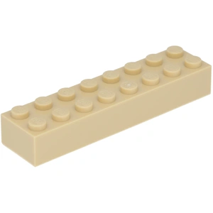 Lego® 2x8 brique 3007 - 10 pièces beige pas cher