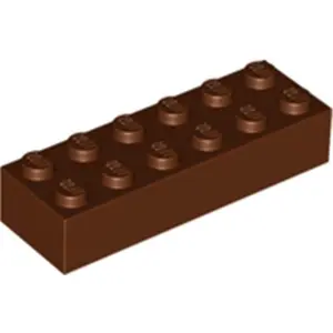 Lego® 2x6 brique 2456 - 50 pièces rouge-brunVendu parkaufland