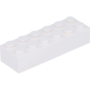 Lego® 2x6 brique 2456 - 10 pièces blanc pas cher