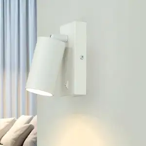 LICHT-ERLEBNISSE Applique métal GU10 spot mural orientable blanc pas cher