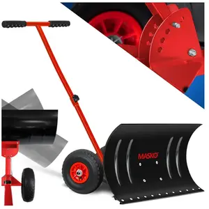 MASKO® Pelle à neige sur roues réglable en hauteur - 5 positions de ré... pas cher
