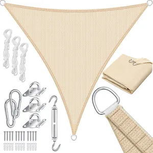 Voile d'ombrage Protection solaire Protection contre le vent Tissu hdp...