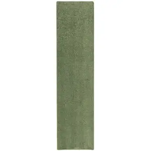 Snapstyle Tapis couloir uni vert 80x160 cm pas cher