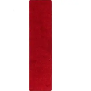 Snapstyle Tapis couloir uni rouge 100x100 cm pas cher