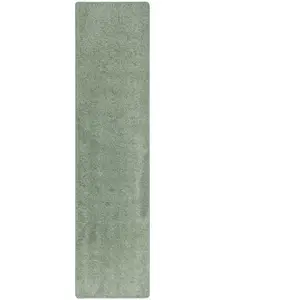 Tapis couloir uni vert menthe 80x240 cm